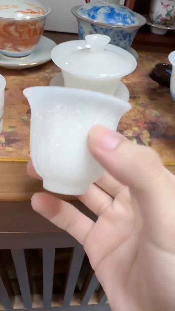 其他茶具茶具茶具璞玉瓷白菜杯