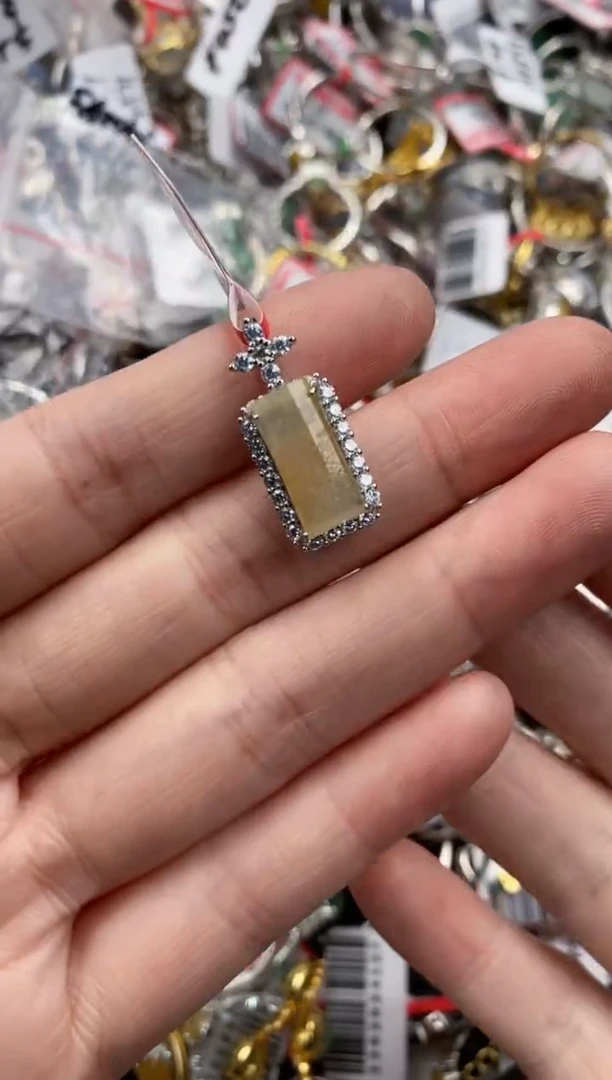 银S925镶嵌戒指翡翠4444-----10