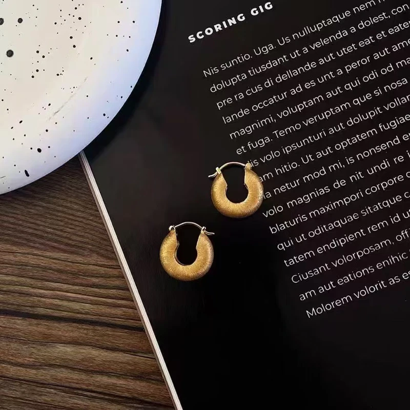 合金耳饰 （拉丝耳环） 通体工艺耳环深圳南油