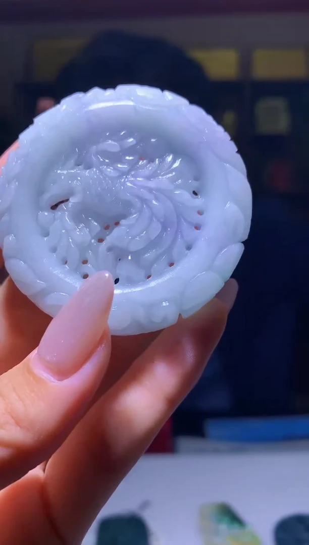 定制翡翠未镶嵌1071hm-毛货挂件9