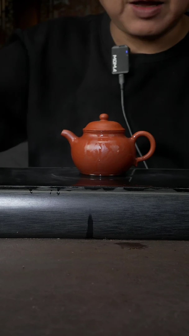 【闪购商品】紫砂茶壶朱泥 古莲子 160cc 009