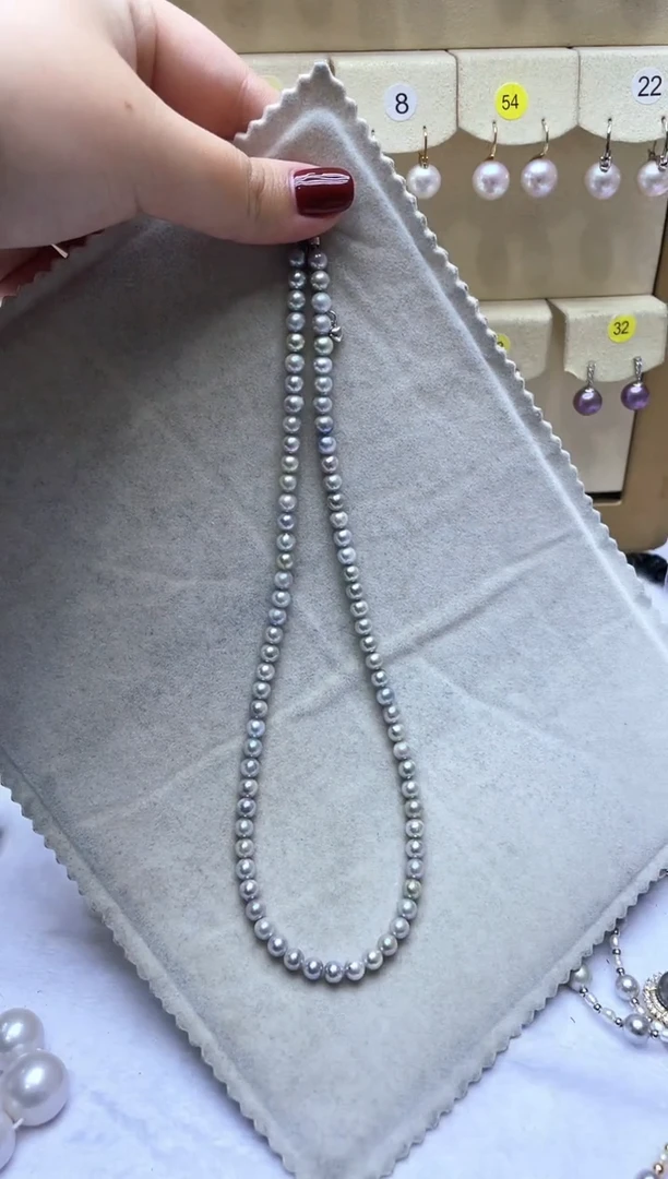 【闪购商品】海水珍珠颈饰银S925镶嵌真多麻项链