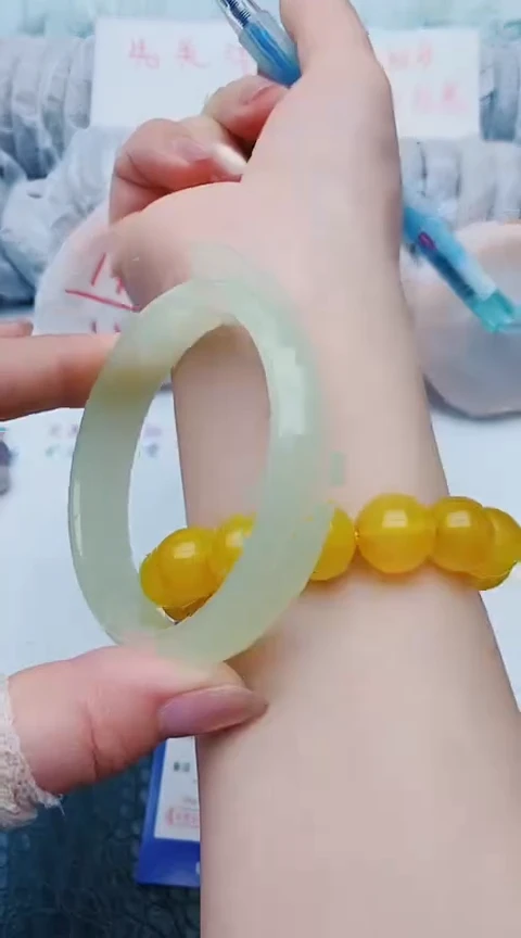 未镶嵌手镯石英质玉x238+60-61