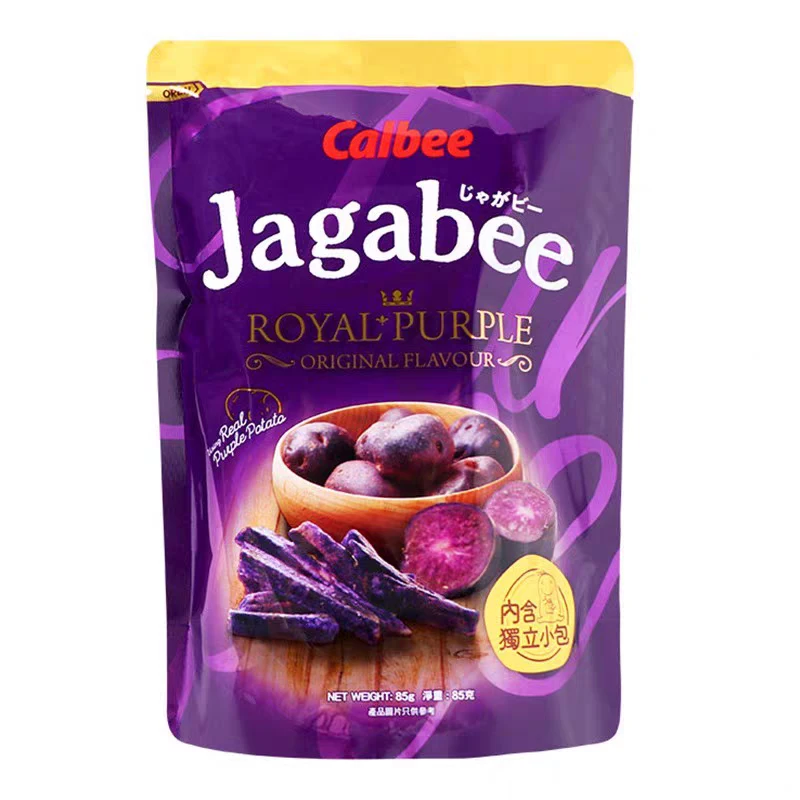 2袋【6月26日】】中国香港生产卡乐比紫色薯条原味85克独立包装