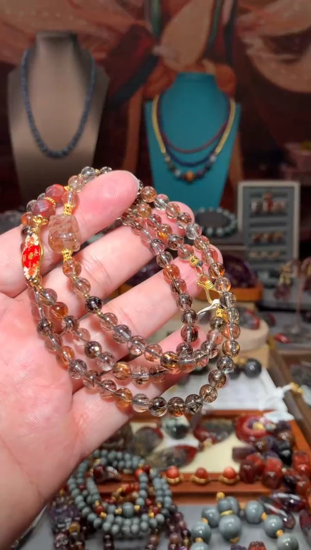 未镶嵌珠宝半成品水晶黑金超万能链，多样性