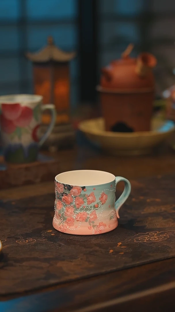 陶瓷景德镇高温釉下彩手工手绘款式