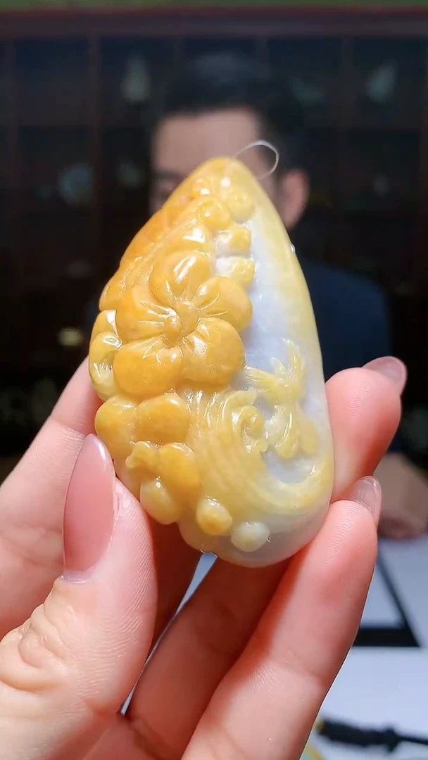 【闪购商品】定制翡翠未镶嵌1049hm-毛货挂件10