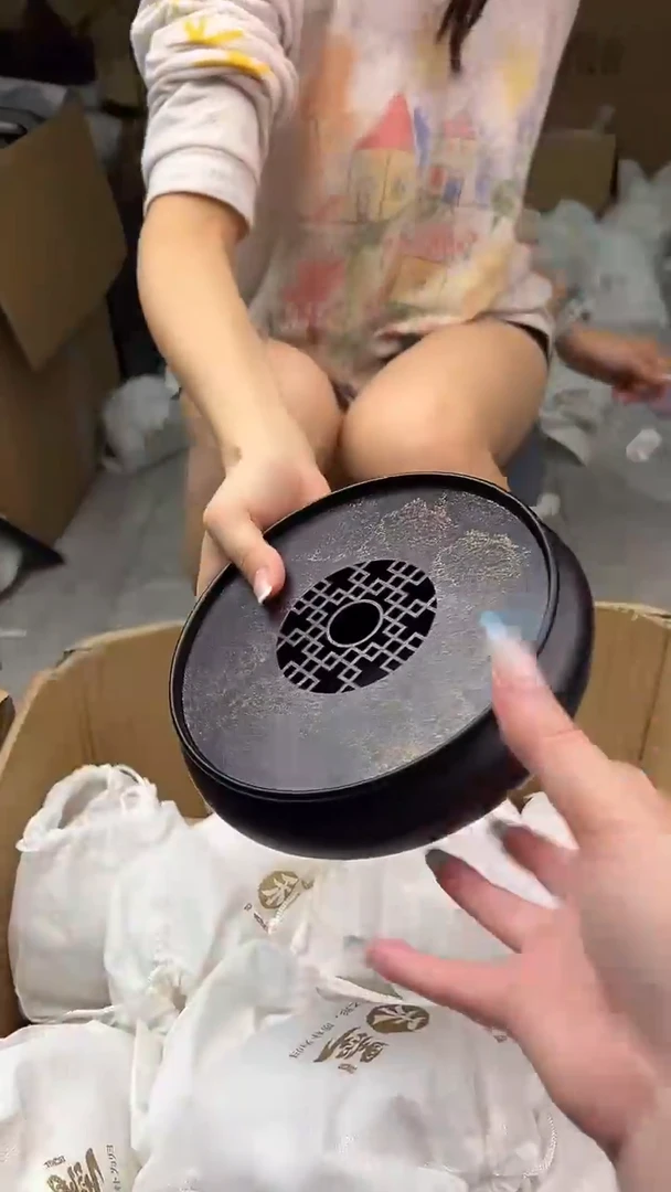大漆茶盘 紫金