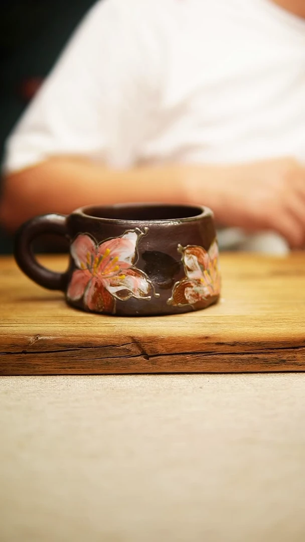 @@陶园瓷舍@@纯手工手绘@高温釉下彩