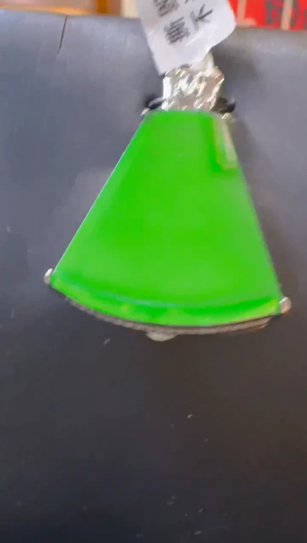 吊坠(赠链)银S925镶嵌翡翠天然A货翡翠