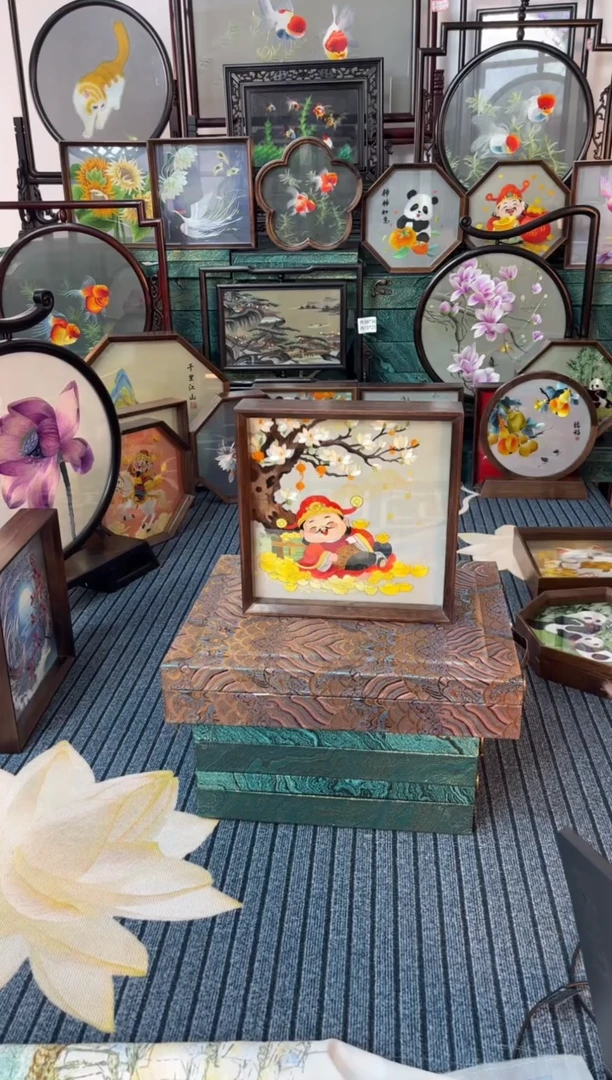 刺绣刺绣双面绣摆件