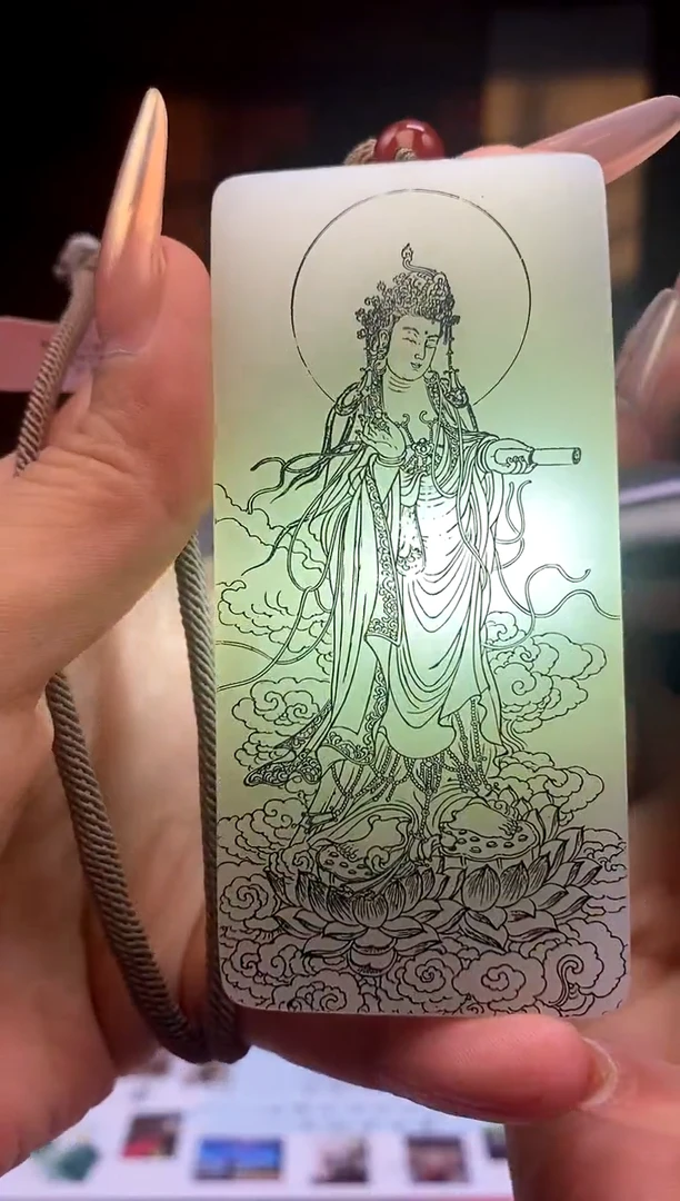 和田玉未镶嵌颈饰A058