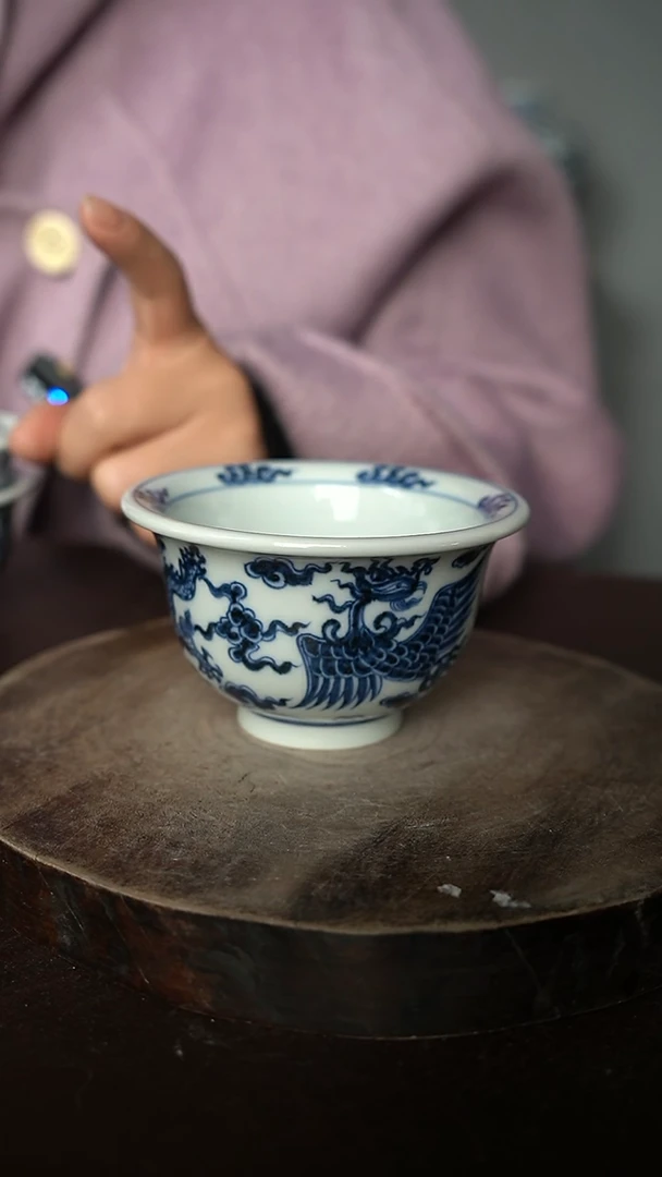 【闪购商品】微瑕福利-龙凤压手杯 大