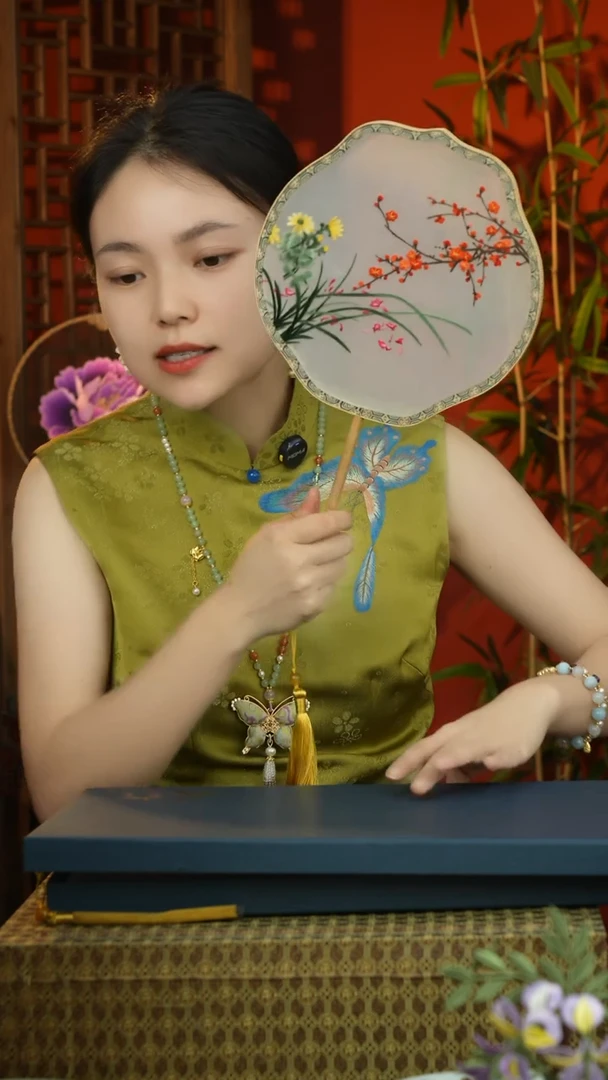 刺绣非遗苏绣纯手工团扇（不带扇盒）