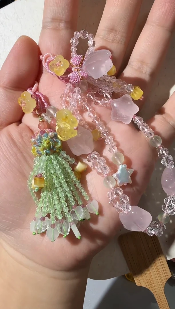 手链琥珀未镶嵌琥珀水晶手机挂