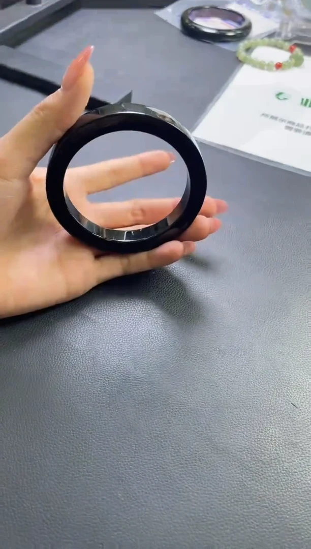 未镶嵌手镯定制翡翠小*张手镯