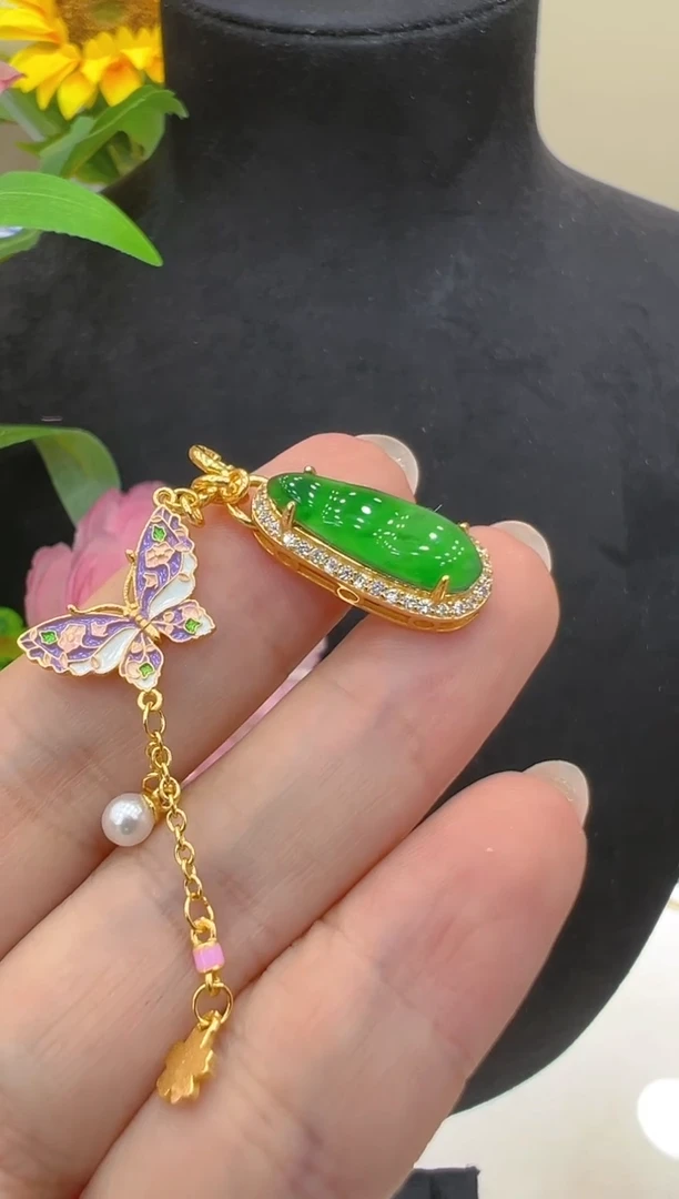 翡翠银S925镶嵌吊坠(不含链)团购多样性发一件