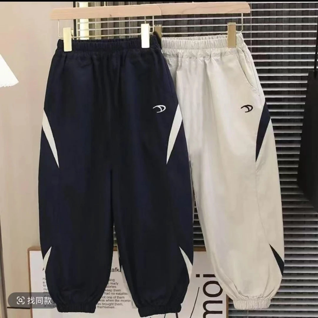 儿童装男童夏装运动纯棉裤子防蚊裤2025新款夏季中大童薄款男孩