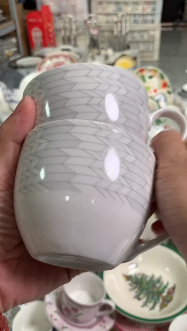 瓷陶瓷尾单CC017微瑕2个样品