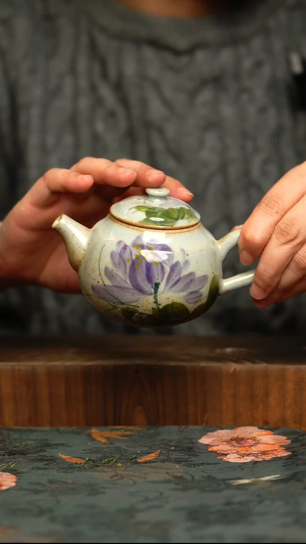 杯釉下彩手工手绘同款陶器