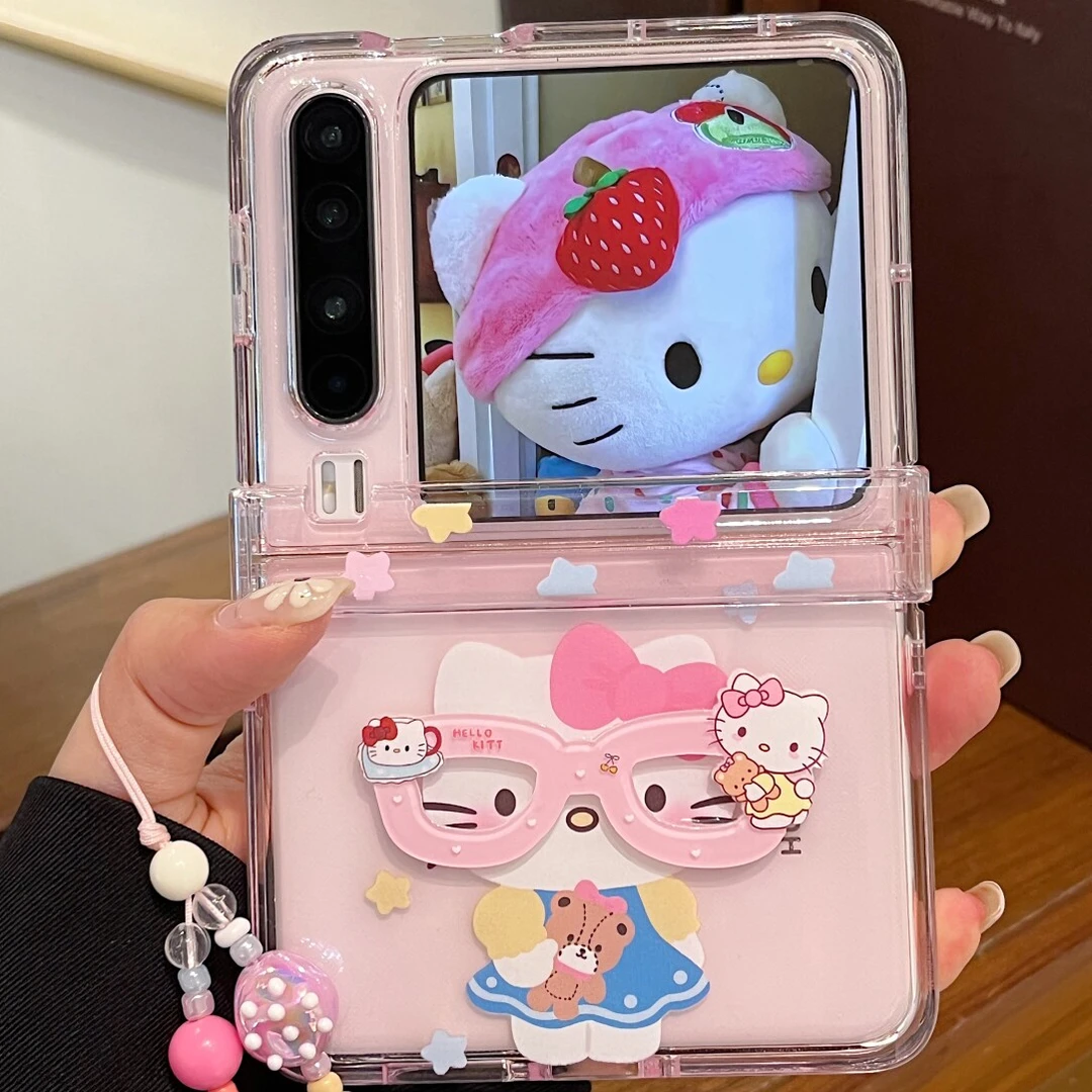 适用华为purax典藏版折叠屏手机壳卡通星星KT猫Pocket2防摔女款