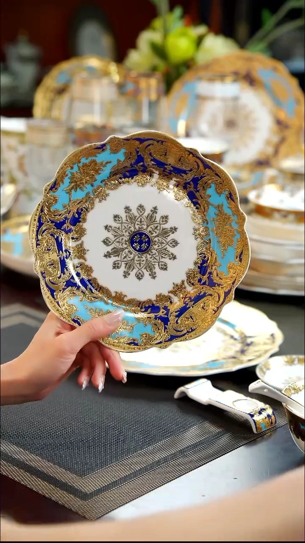 瓷片8英寸骨碟1个