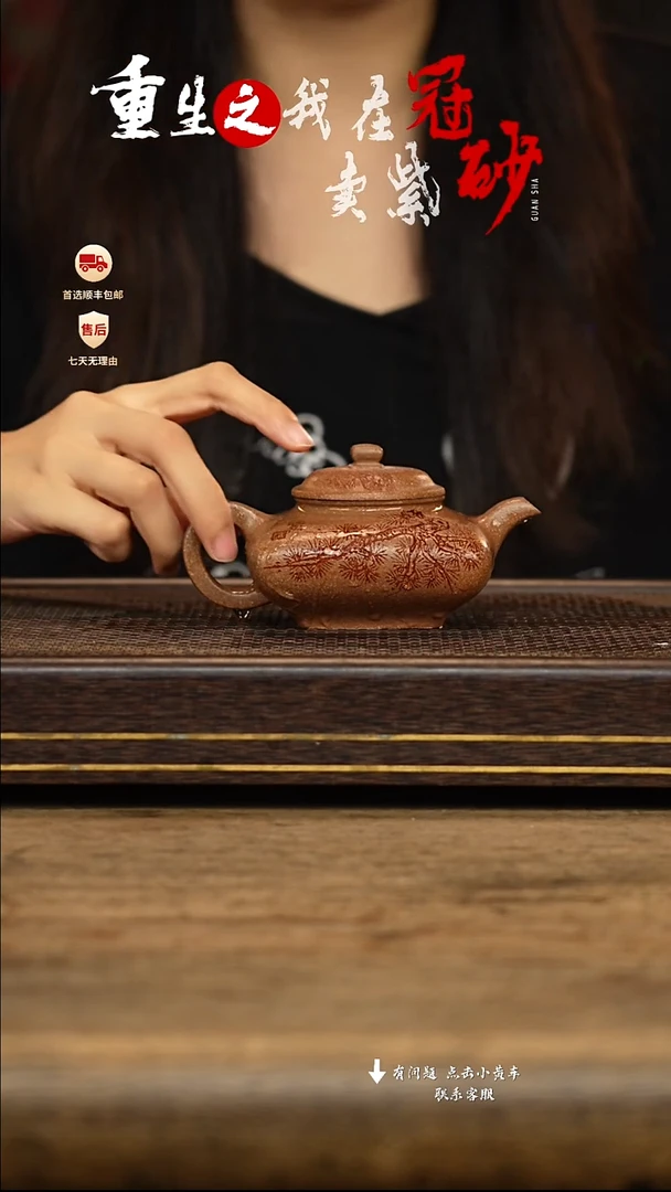 茶壶紫砂冠砂茶器12