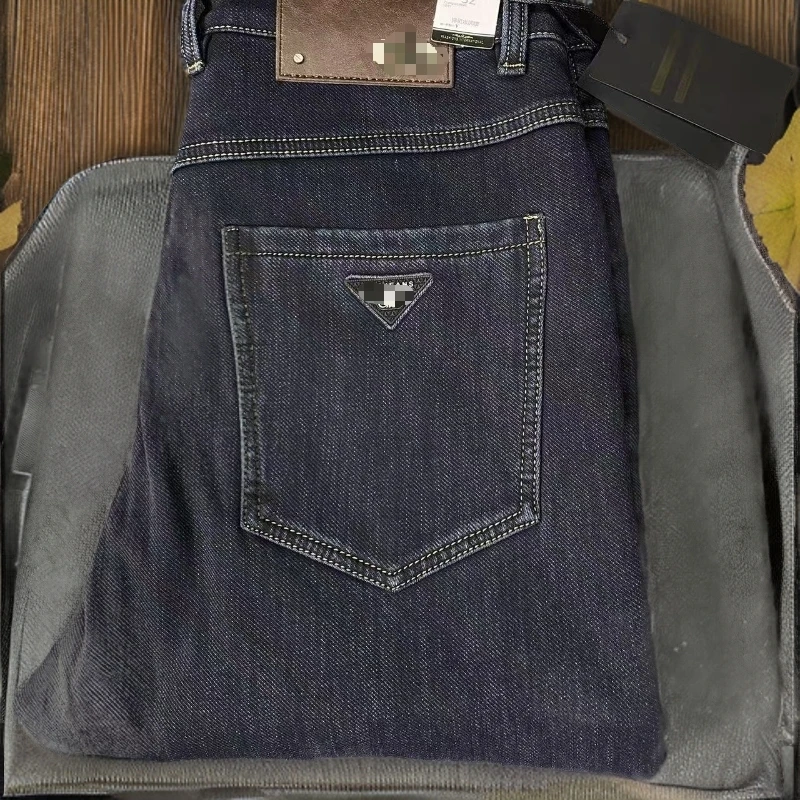 冬季男士加绒弹力直筒牛仔裤6321-5812