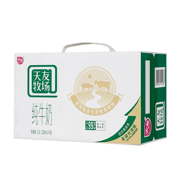 天友牧场纯牛奶 200ml*18