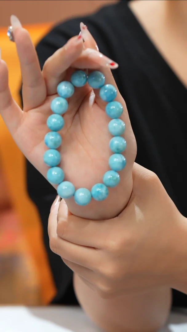 针钠钙石（海纹石）未镶嵌手链海纹石12mm0929LM