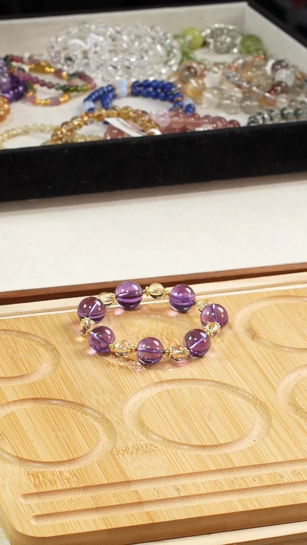 水晶手串未镶嵌紫水