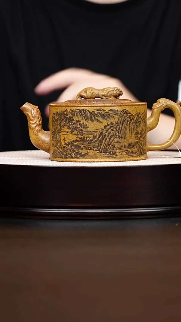 茶壶紫砂宜兴紫砂 卧虎藏龙龙骨金砂 陈红