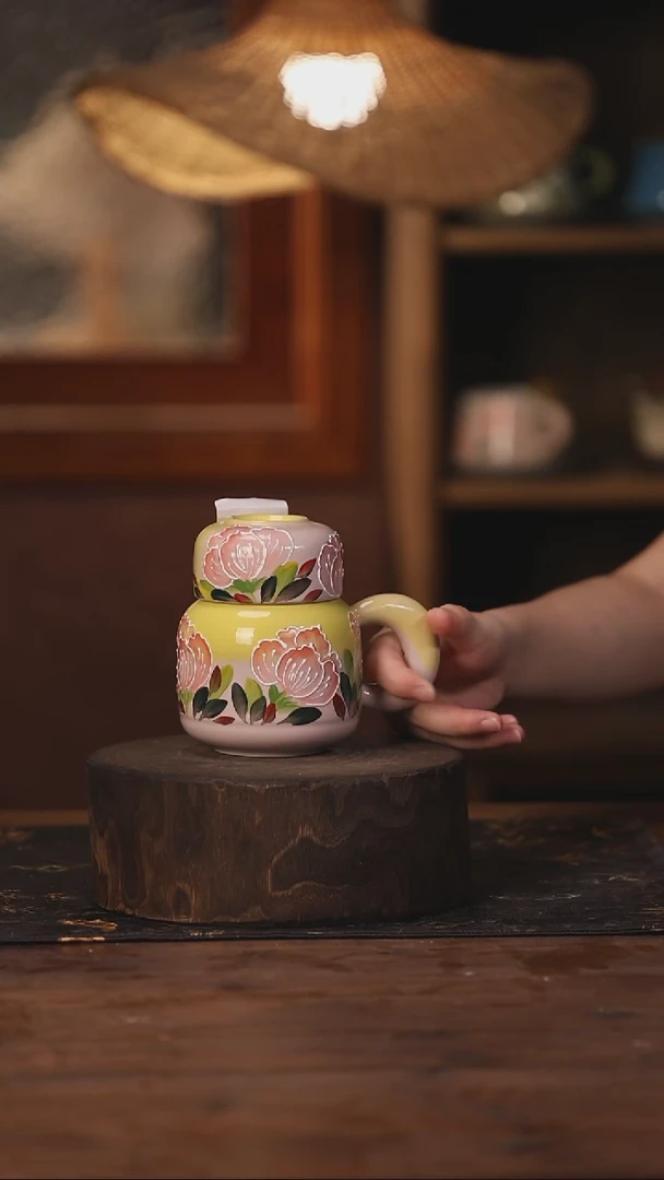 陶瓷景德镇高温釉下手绘陶瓷156