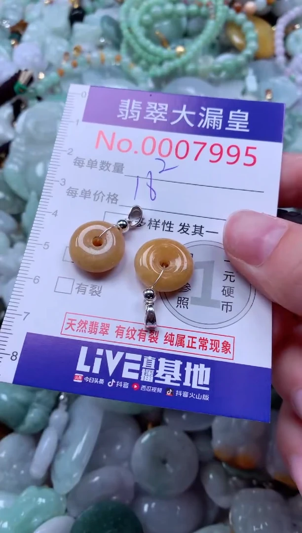 吊坠(不含链)未镶嵌翡翠7995