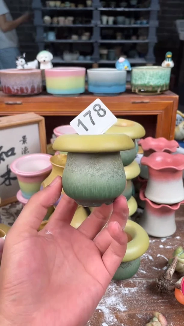 瓷片178知木小芳花盆