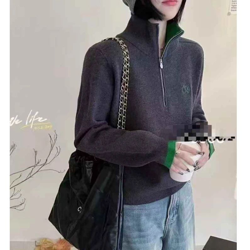 6607立领针织毛衣
