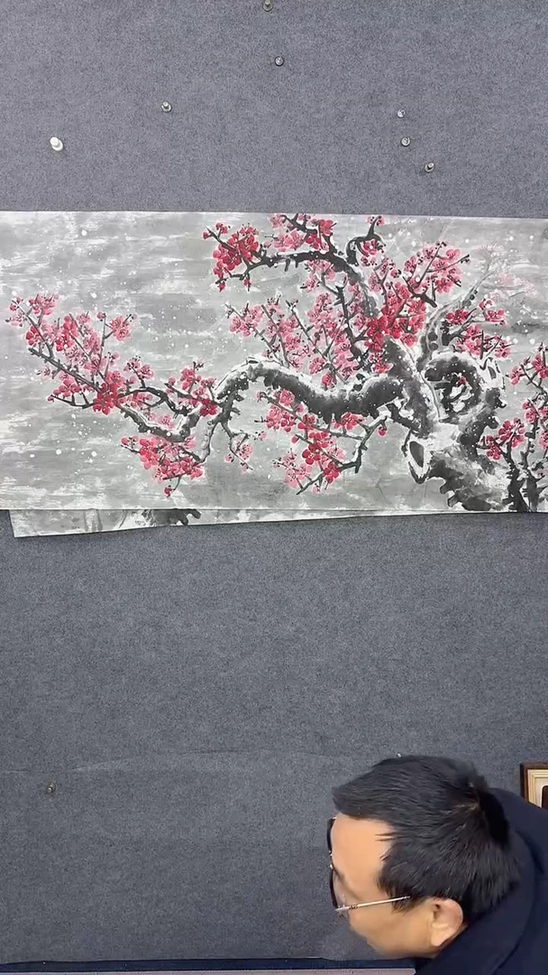 国画136*68吴铁成作品