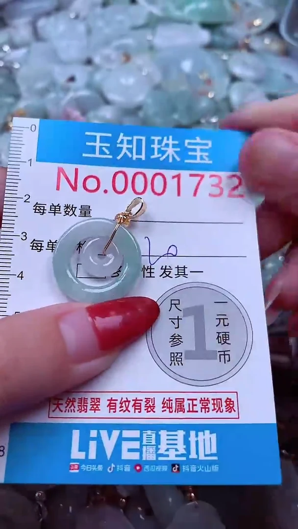 吊坠(不含链)未镶嵌翡翠1732