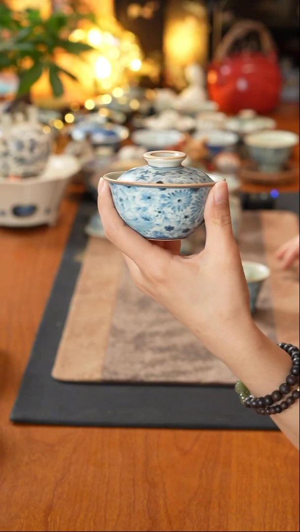 【闪购商品】朴云堂万花盖碗朴云堂万花盖碗