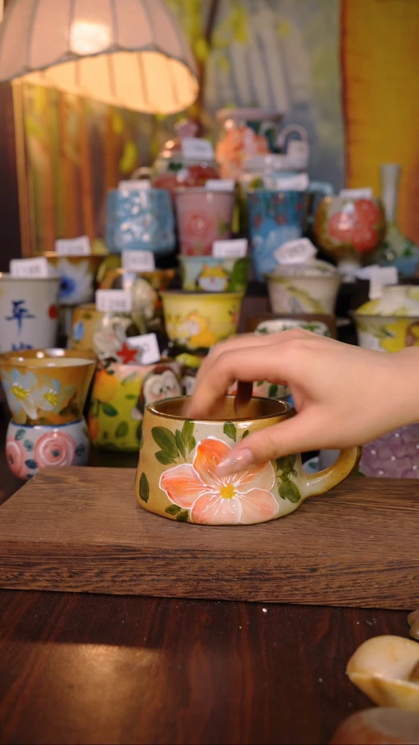 摆件泥垚手作 景德镇手工手绘器物