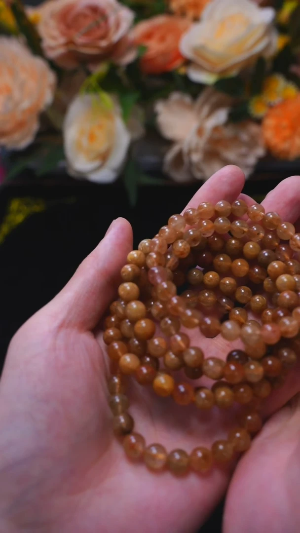 水晶手串未镶嵌钛晶单圈7mm-多样性发其一