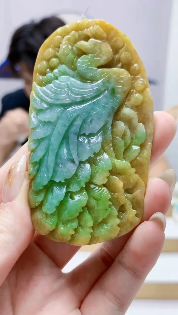 未镶嵌定制翡翠5145jw-毛货挂件94