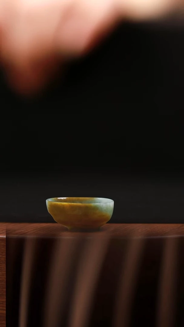 未镶嵌摆件翡翠开****好杯子