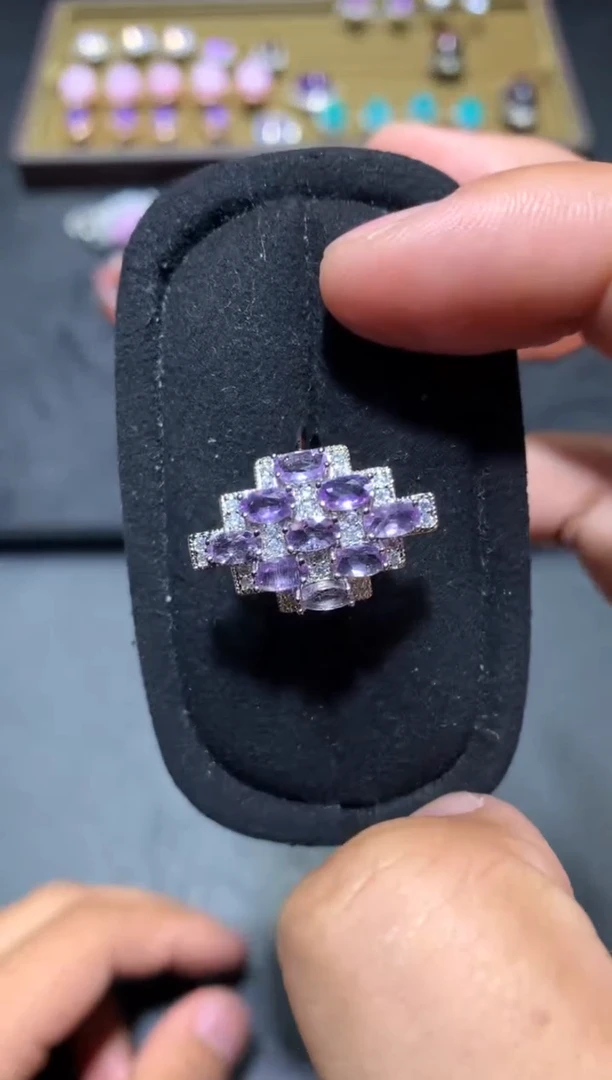 未镶嵌戒指水晶F33