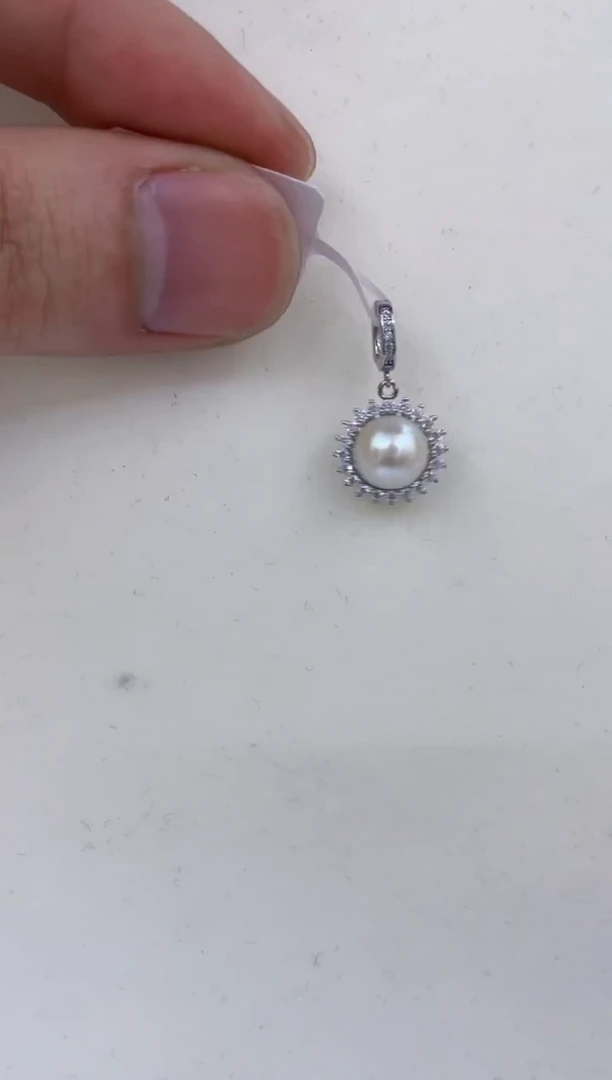 颈饰银S925镶嵌海水珍珠