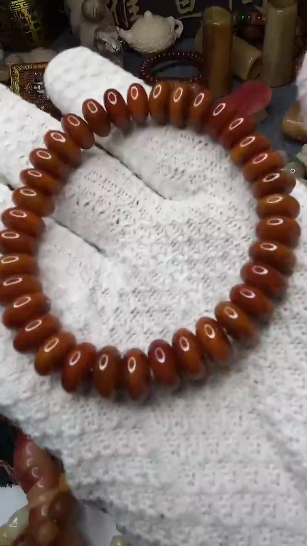 驼骨手串/手链1.0五哥老料算盘珠
