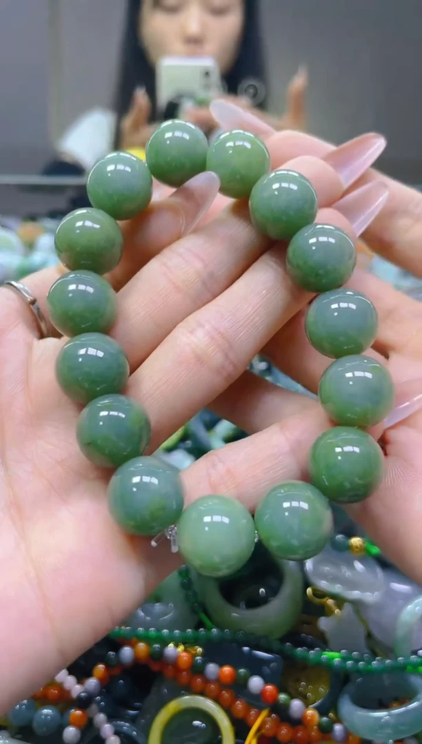 翡翠未镶嵌颈饰13MM/M/翡翠A货一图一物