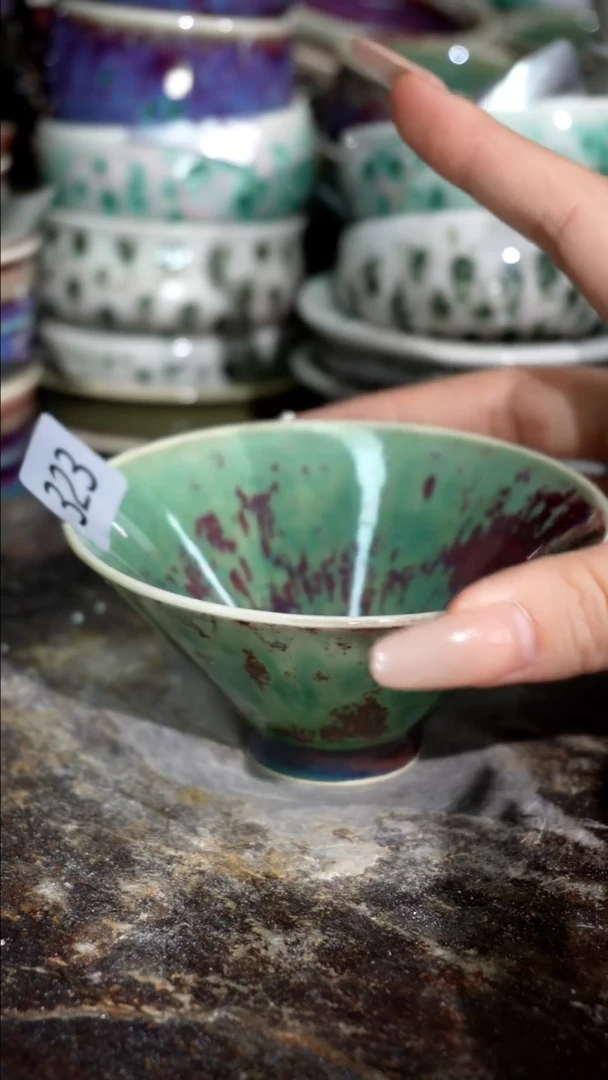 摆件精品窑变钧瓷茶器