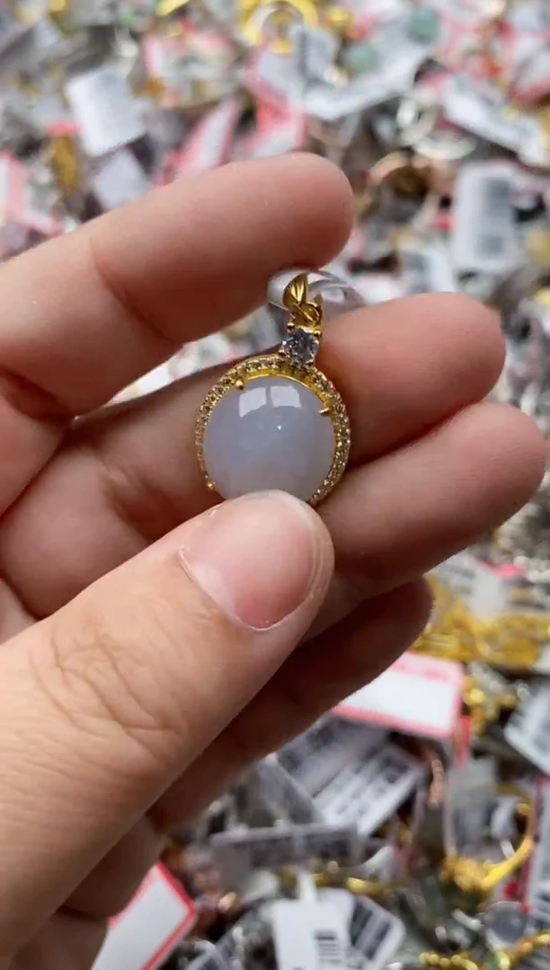 【闪购商品】翡翠戒指银S925镶嵌44444---5