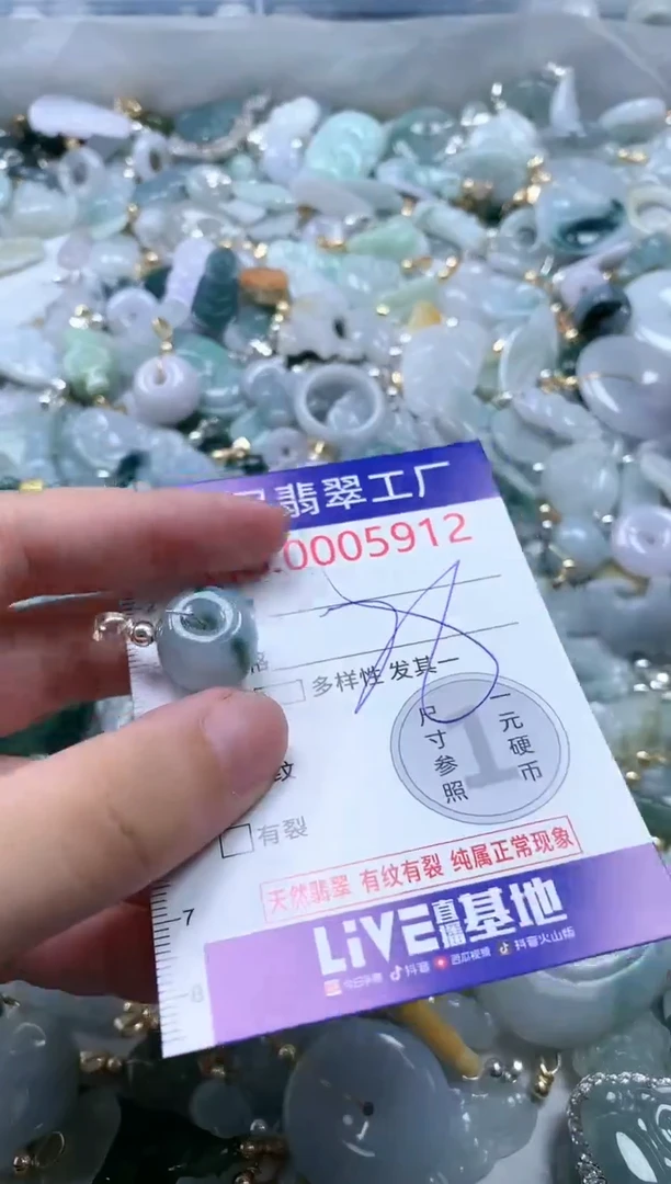 翡翠未镶嵌吊坠(不含链)5912